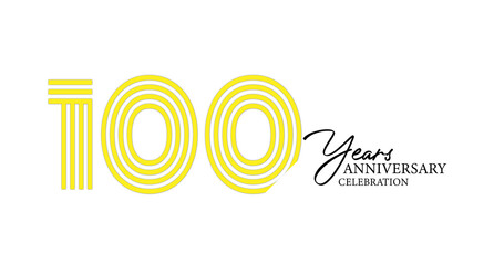 Celebrate a century of achievement with this simple and elegant design that marks 100 years of anniversary celebration.