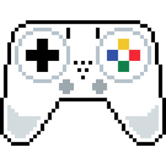 Pixel joystick. Joystick controller. Pixel game  © FyfaMetarial