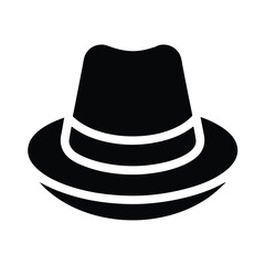 costume hat icon silhouette vector illustration
