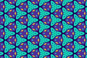 Oriental pattern for textiles, wallpaper, for use in graphics .