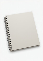 blank notebook isolated on white
