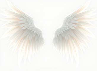 White Angel Wings Illustration