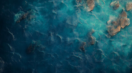 Blue water in movement textur