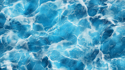 Blue water in movement textur