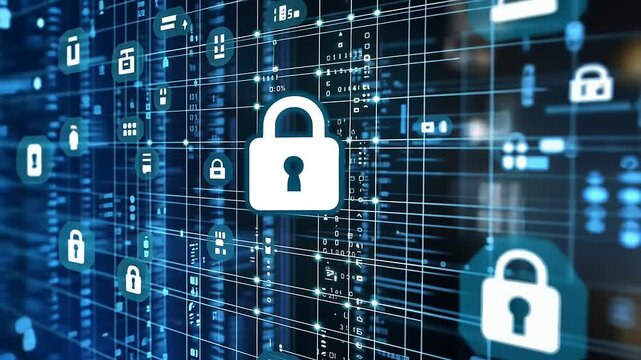 Digital security with locks on data network