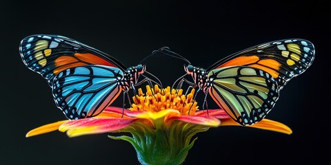 colorful butterflies