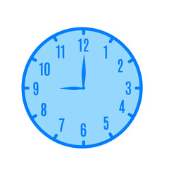 9 o'clock duo tone icon 