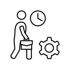 Fototapeta premium Employee Icon Element For Design