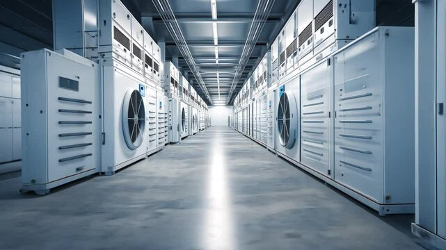 Modern, industrial power distribution center