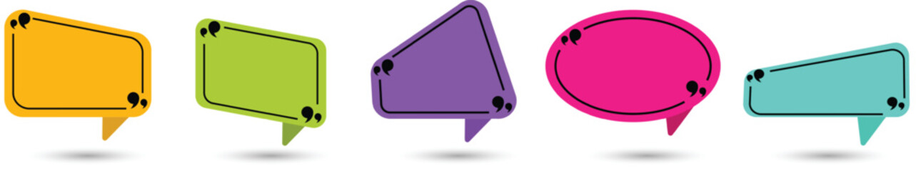 speech bubble in vector