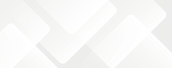 white geometric abstract background overlap layer on bright space with rounded rhomb effect decoration