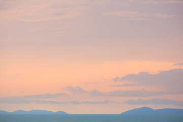 Sunrise  on Samui Thailand  with amazing nature and sky