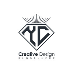 Luxury Initial Letter Monogram in Pentagon Diamond Shape with Royal Crown for Premium Branding & High-End Logo Design
