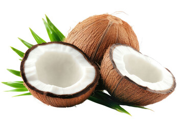 Coconut trees isolated on white background PNG