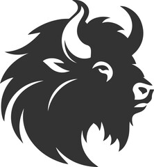 Vector animal bison silhouette © MDAbdul