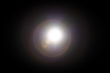Abstract Light Blur with Lens Flare Effect Visually Captivating