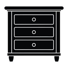 chest of drawers isolated