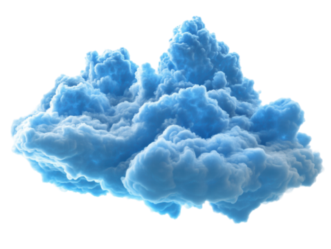 Isolated Blue Cloud