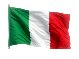 flag of italy isolated