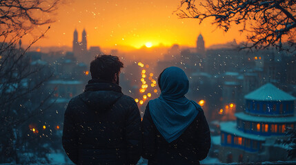 silhouette, couple, love, people, woman, night, moon, illustration, sky, romantic, romance, vector, kiss, heart, sunset, beach, boy, child, family, city, art, hap
