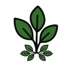 Green Leaf Element