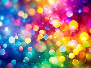 Fototapeta premium A colorful background with many different colored circles