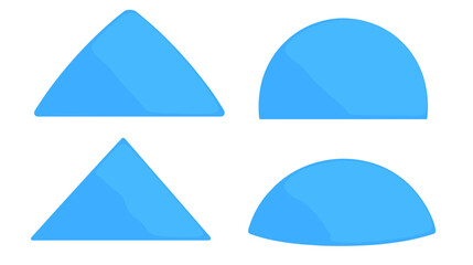 Light Blue Geometric Shapes Illustration