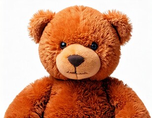  soft brown teddy bear isolated on white background 