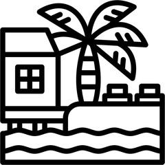 Naklejka premium Beach Resort icon