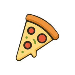 Cute Pizza Illustration