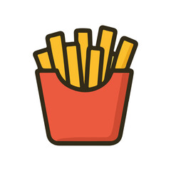 Cute Fries Illustration