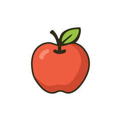 Cute Apple Illustration
