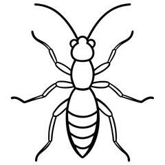 Elegant Termite Line Drawing