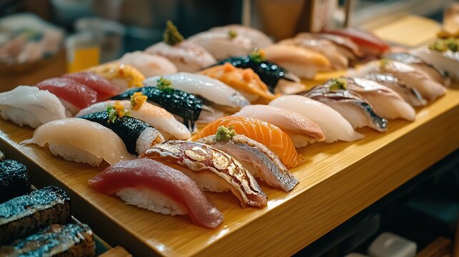 tasty looks sushi with from japan 