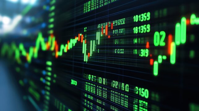 Digital cascade, a wall of binary numbers flowing in cyberspace - Powered by Adobe