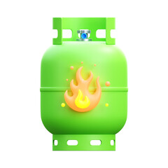 Gas Cylinder 3d Icon