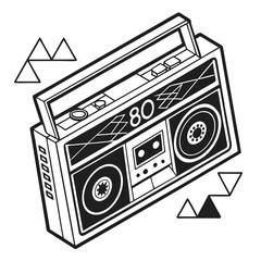 retro cassette player