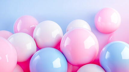 Geometric shapes Pastel spheres abstract background design for modern art