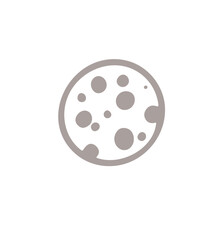 cartoon vector illustration of moon