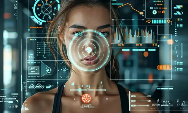 Fitness training session showcasing advanced technology integration for real-time performance tracking