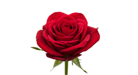 Red rose on black background