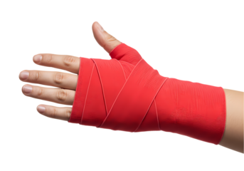 Red Compression Wrist Sleeve: Support & Pain Relief