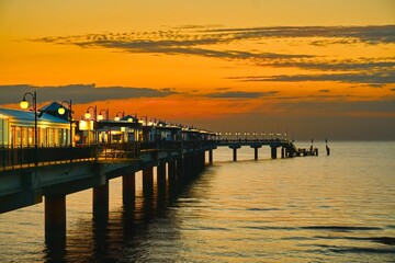 Obraz premium Seebrücke in Misdroy/Miedzyzdroje Polen