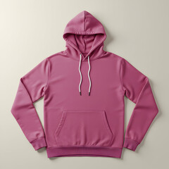 Pink Hoodie Mockup: Blank Sweatshirt Template