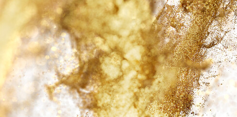 Abstract gold and white glitter texture background. Perfect for luxury, elegant designs.