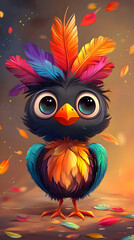 Colorful Peacock Display