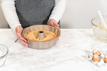 Baking Bliss: Carrot Bundt Cake in the Making