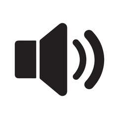 Speaker volume icon, volume icon vector design