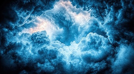 Fototapeta premium Dramatic Storm Cloudscape, Nature's Fury, Atmospheric Background, Weather Phenomena, Conceptual Art