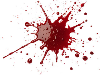 Realistic Red Blood Splatter on Black Background High Resolution Image